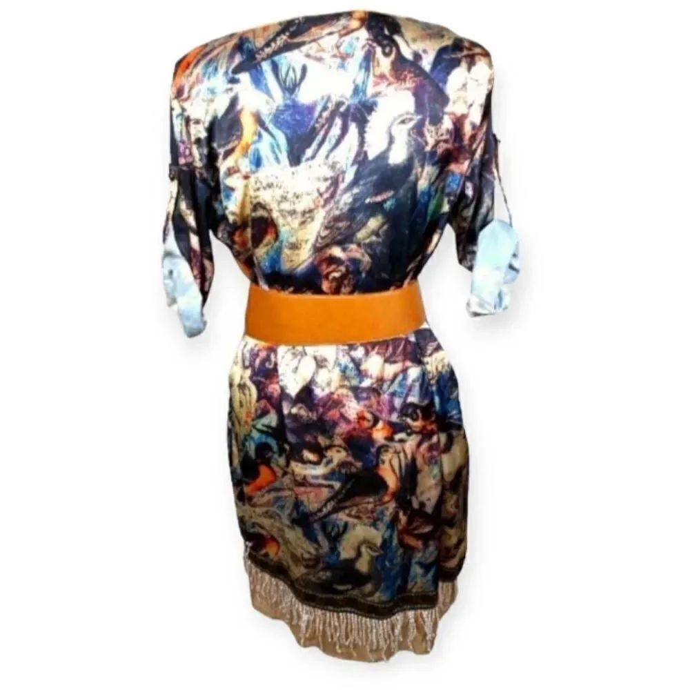 KIMONO STYLE DRESS SZ.M EUC - Picture 5 of 7